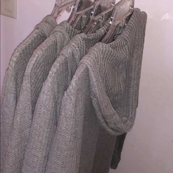 GREY HOODED CARDIGAN / DUSTER - Picture 4 of 10